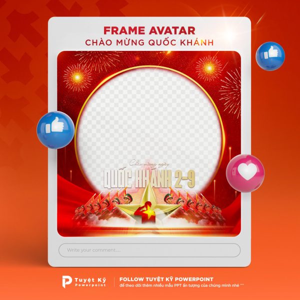 Frame Avatar Chào Mừng Quốc Khánh Việt Nam 2/9 [Ver1]