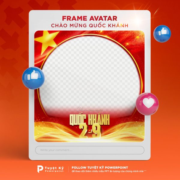 Frame Avatar Chào Mừng Quốc Khánh Việt Nam 2/9 [Ver2]
