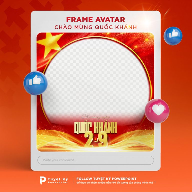Frame Avatar Chào Mừng Quốc Khánh Việt Nam 2/9 [Ver2]