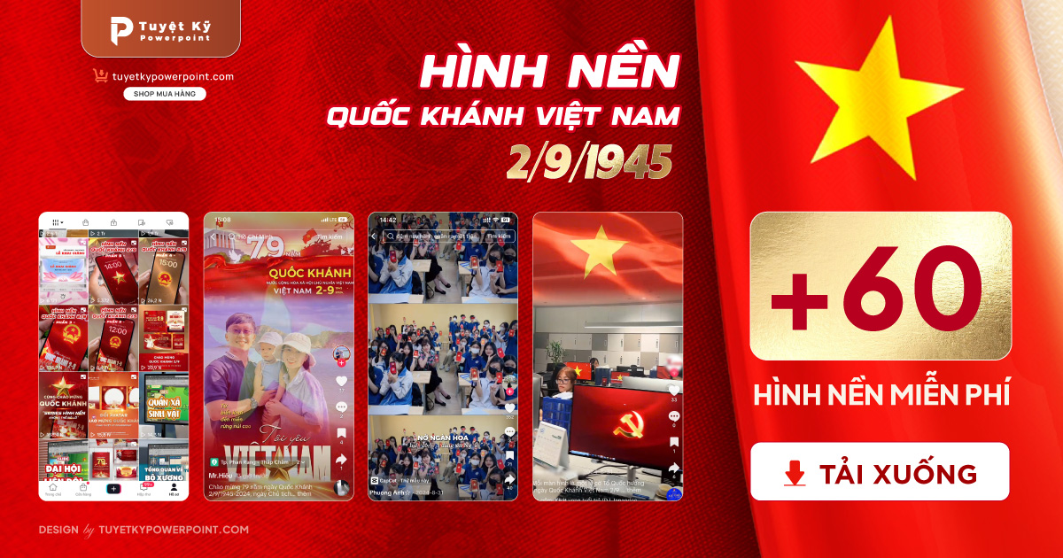 Bộ sưu tập hình nền 2/9 miễn phí – 80 năm Quốc khánh Việt Nam rực rỡ