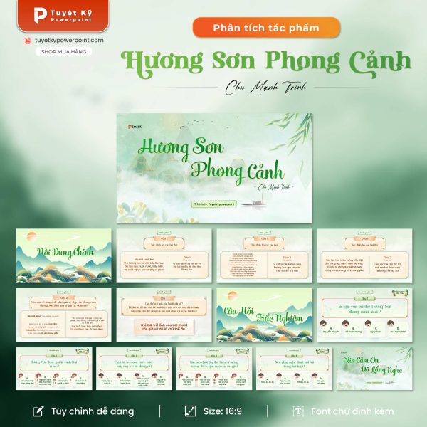 Slide Bài Thơ Hương Sơn Phong Cảnh (Ngữ văn 10)