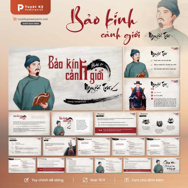 Slide Văn học: Bảo Kính Cảnh Giới – Bài 21 – Nguyễn Trãi