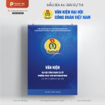 Mẫu Bìa Văn Kiện Đại Hội Công Đoàn Việt Nam