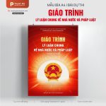 Mẫu bìa A4 Giáo trình Lý luận chung về Nhà nước và Pháp luật
