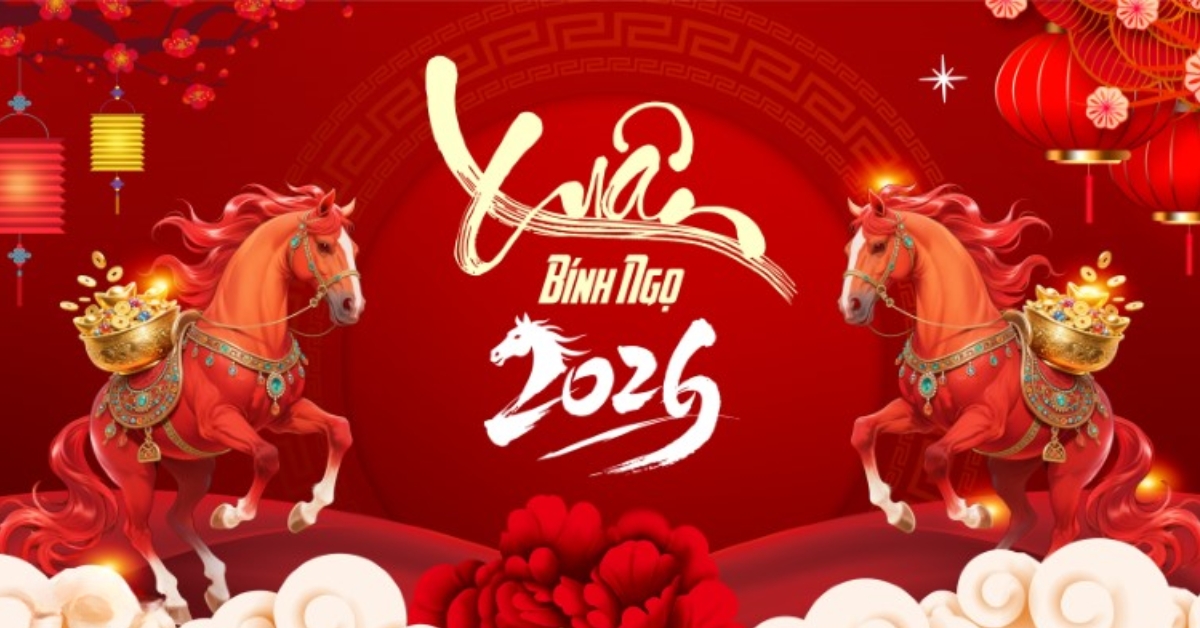 Chia sẻ miễn phí hơn 1000+ phông nền, Background Tết Bính Ngọ 2026 đẹp, rực rỡ, độc đáo nhất